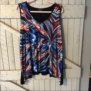 Boutique Tiedye Sleeveless Top